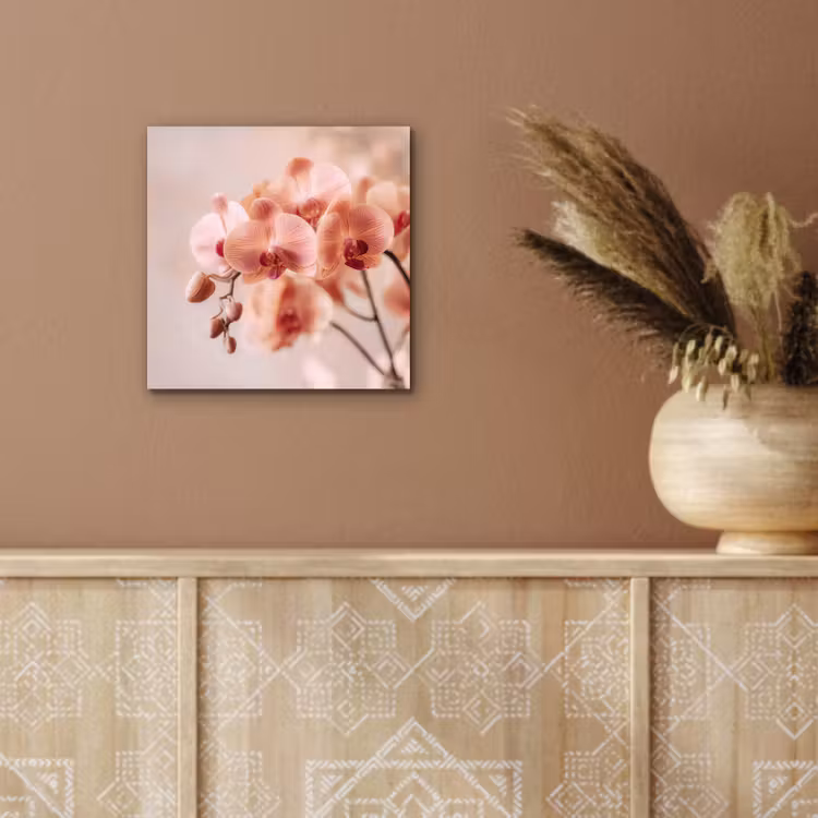 Orchidee - Bloemen - Roze - Bloemblaadjes aluminium wit klein -sfeer4