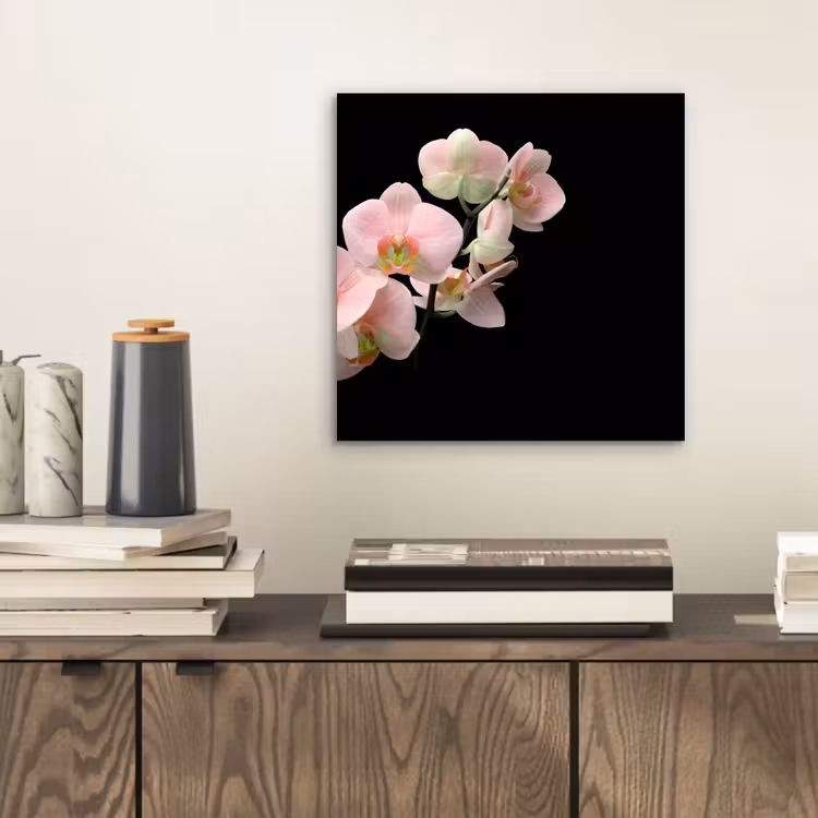 Orchidee - Bloemen - Roze - Stilleven - Flora aluminium wit klein -sfeer1