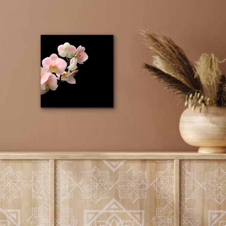 Orchidee - Bloemen - Roze - Stilleven - Flora aluminium wit klein -sfeer4