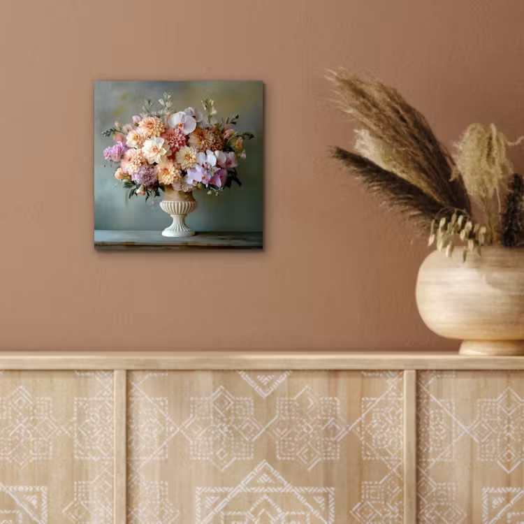 Orchidee - Boeket - Vaas - Bloemen aluminium wit klein -sfeer4