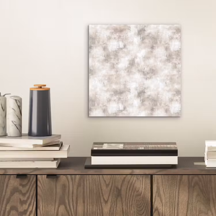 Organisch - Patroon - Gemêleerd aluminium wit klein 46 -sfeer1