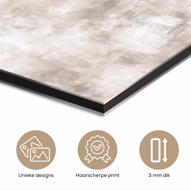Organisch - Patroon - Gemêleerd aluminium wit klein 46 -closeup_NL