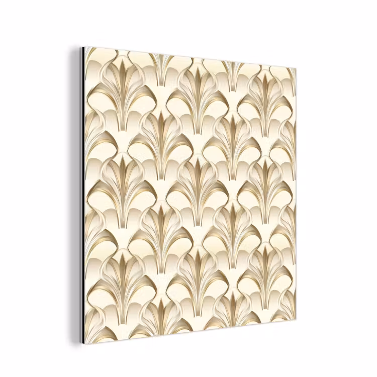 Ornament - Barok - Goud aluminium wit klein 46 -3d