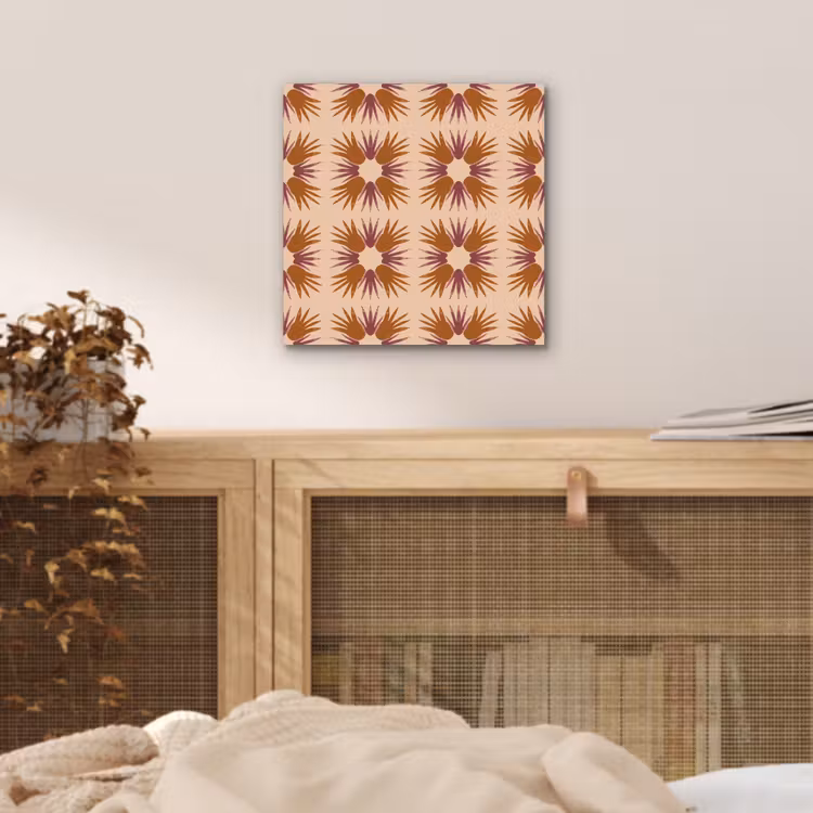 Ornament - Patroon - Oker aluminium wit klein 46 -sfeer3