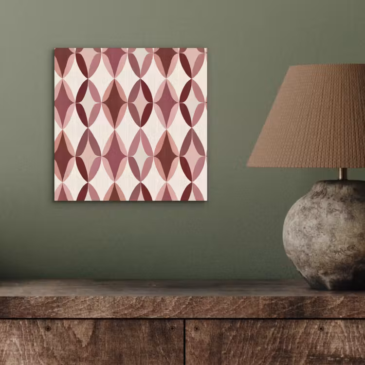Ovaal - Textuur - Roze aluminium wit klein 46 -sfeer2