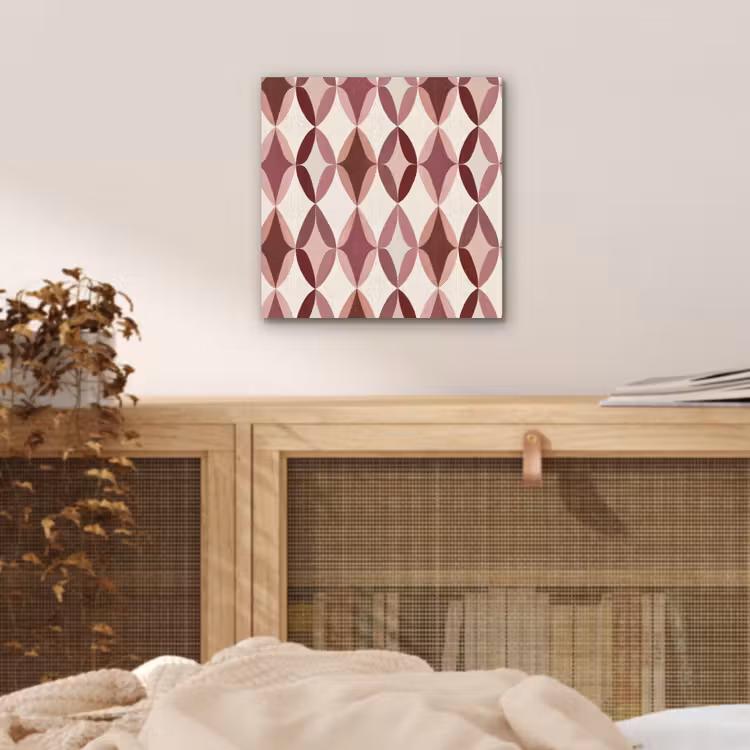Ovaal - Textuur - Roze aluminium wit klein 46 -sfeer3