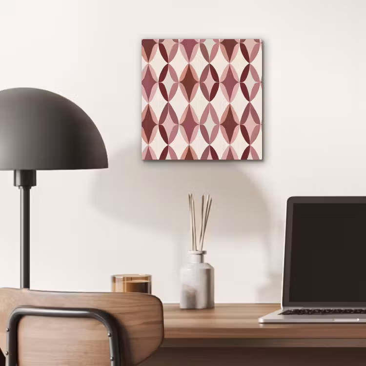 Ovaal - Textuur - Roze aluminium wit klein 46 -sfeer5