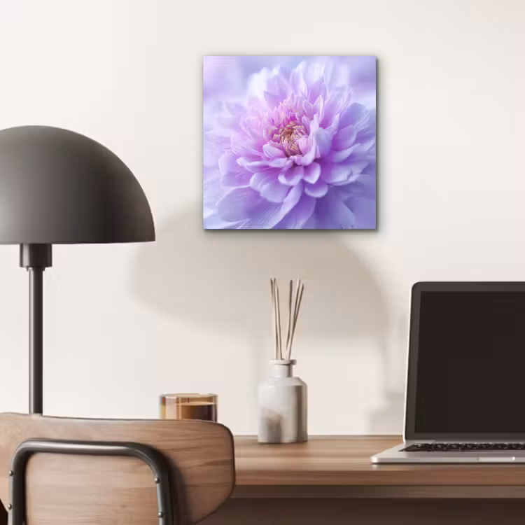 Paars - Dahlia - Dromerig aluminium wit klein -sfeer5