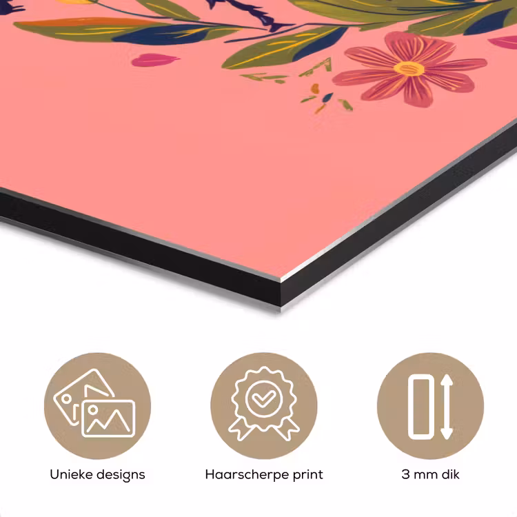 Paars - Kever - Stipjes - Bloemen aluminium wit klein -closeup_NL