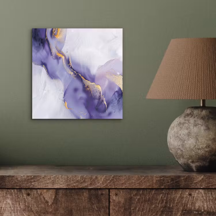 Paars - Modern - Marmer - Abstract aluminium wit klein -sfeer2