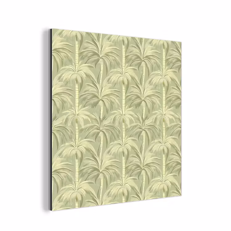 Palmwoud - Tropisch - Groen aluminium wit klein 46 -3d