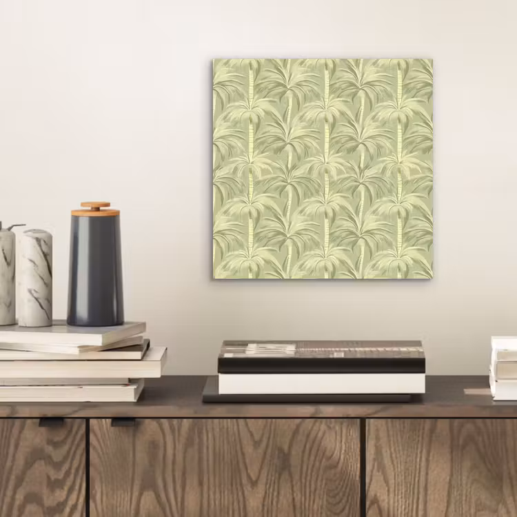 Palmwoud - Tropisch - Groen aluminium wit klein 46 -sfeer1