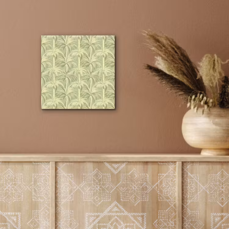 Palmwoud - Tropisch - Groen aluminium wit klein 46 -sfeer4
