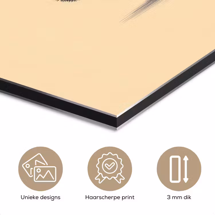 Panda - Beige - Minimalistisch aluminium wit klein -closeup_NL