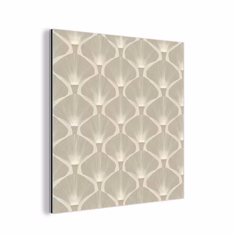 Paneel - Ginkgo - Zand aluminium wit klein 46 -3d