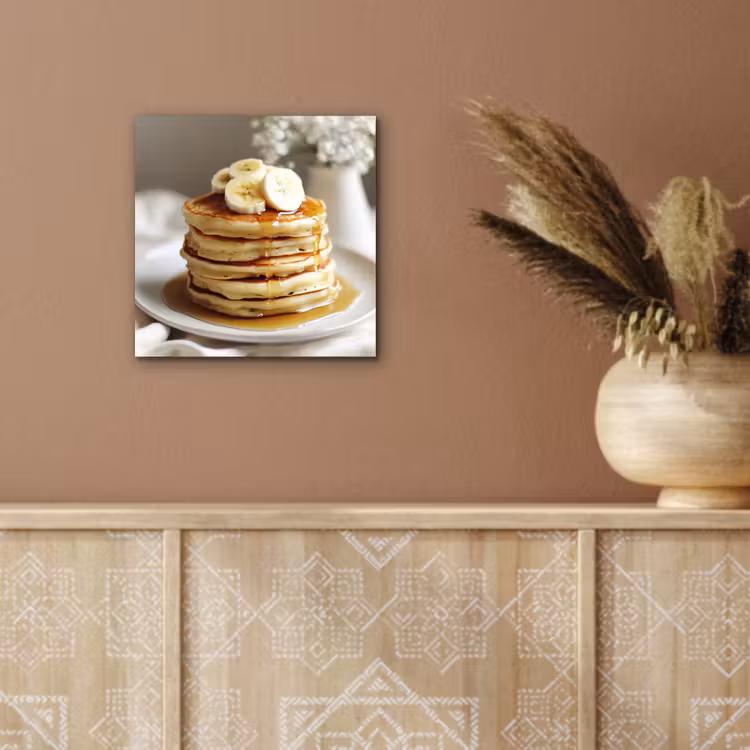 Pannenkoeken - Banaan - Siroop - Wit - Beige aluminium wit klein -sfeer4