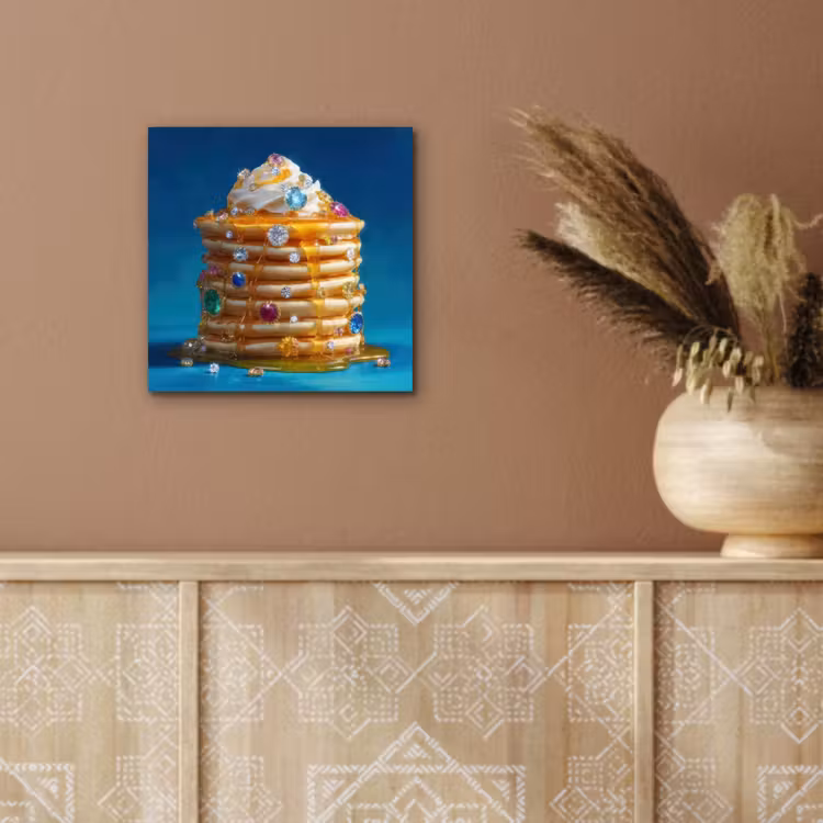 Pannenkoeken - Steentjes - Glitter - Slagroom aluminium wit klein -sfeer4