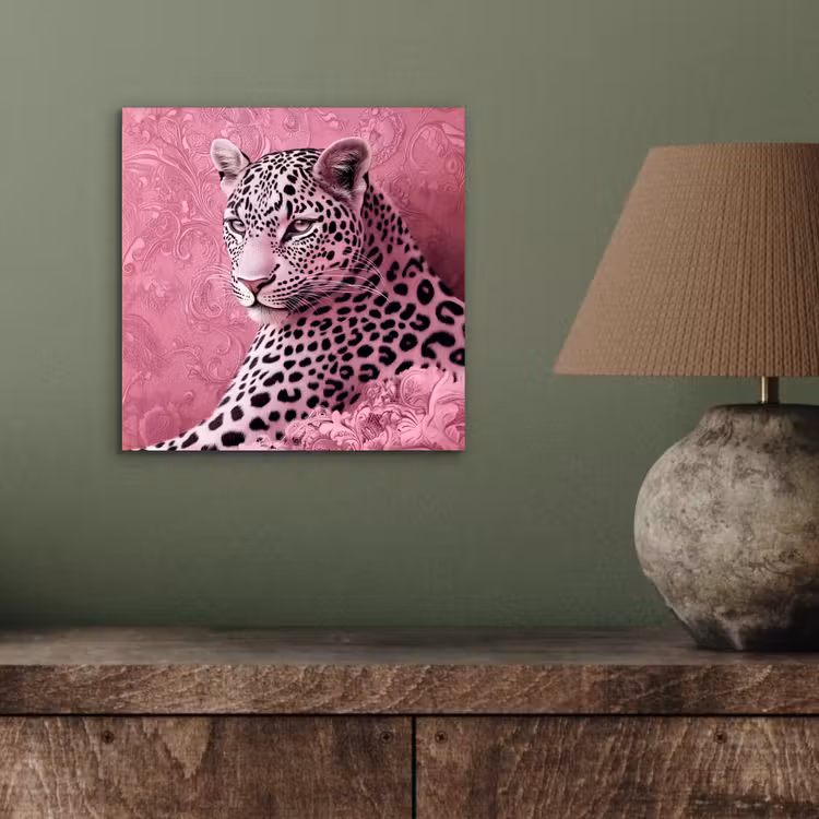 Panter - Luxe - Roze aluminium wit klein -sfeer2