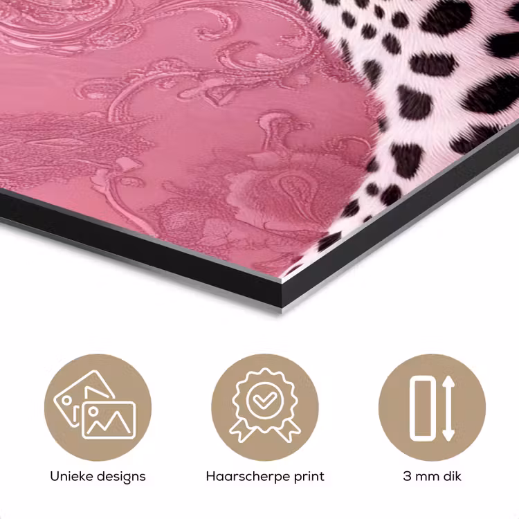 Panter - Luxe - Roze aluminium wit klein -closeup_NL