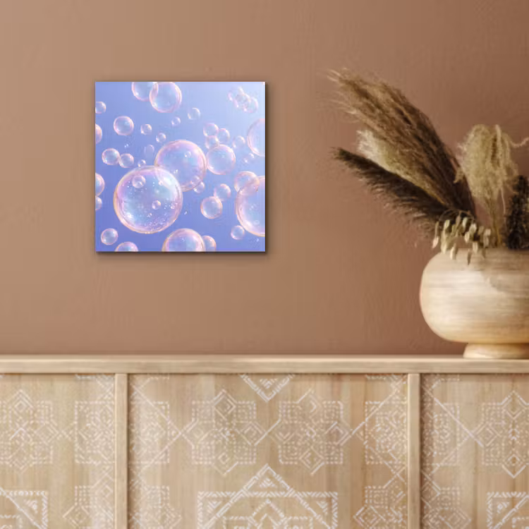 Pastel - Bubbels - Dromerig aluminium wit klein -sfeer4