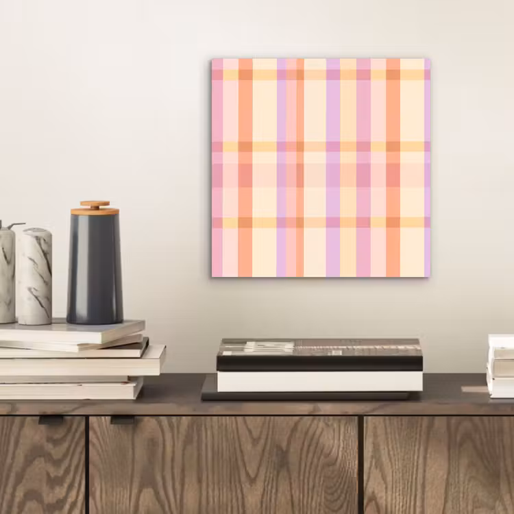 Pastel - uitpatroon - Geometrisch aluminium wit klein 46 -sfeer1