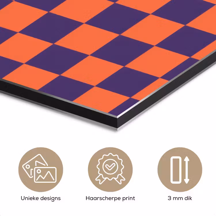 Patroon - Klassiek - Paars aluminium wit klein 46 -closeup_NL