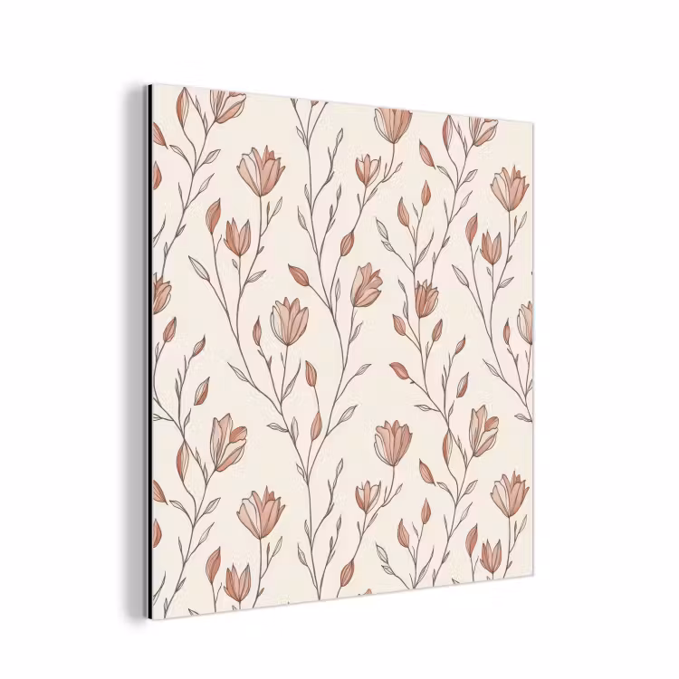 Patroon - Klassiek - Roze aluminium wit klein 46 -3d