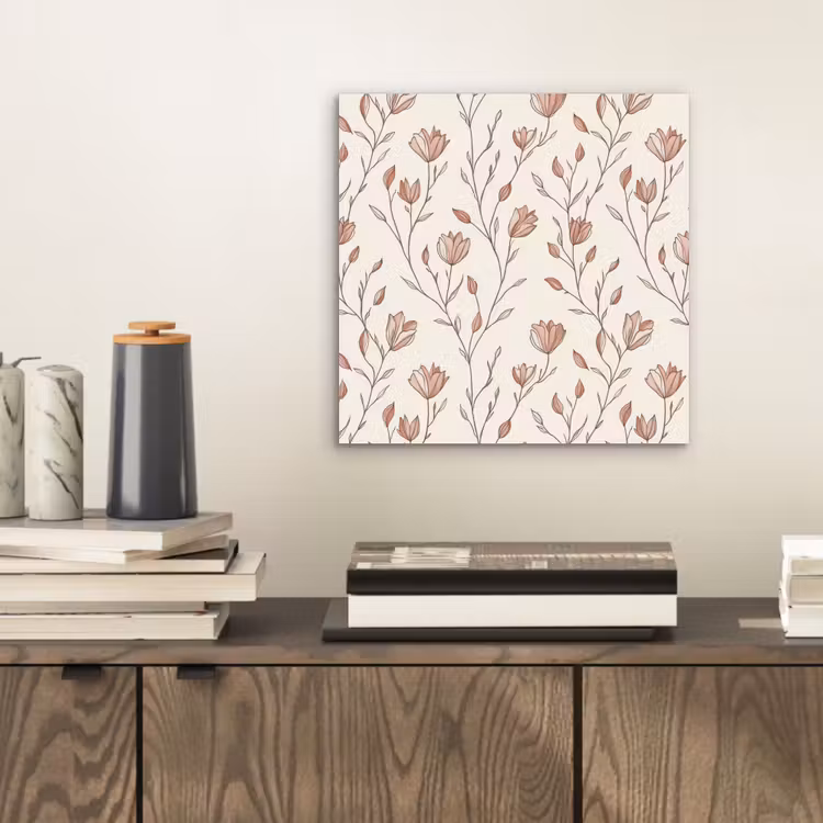 Patroon - Klassiek - Roze aluminium wit klein 46 -sfeer1