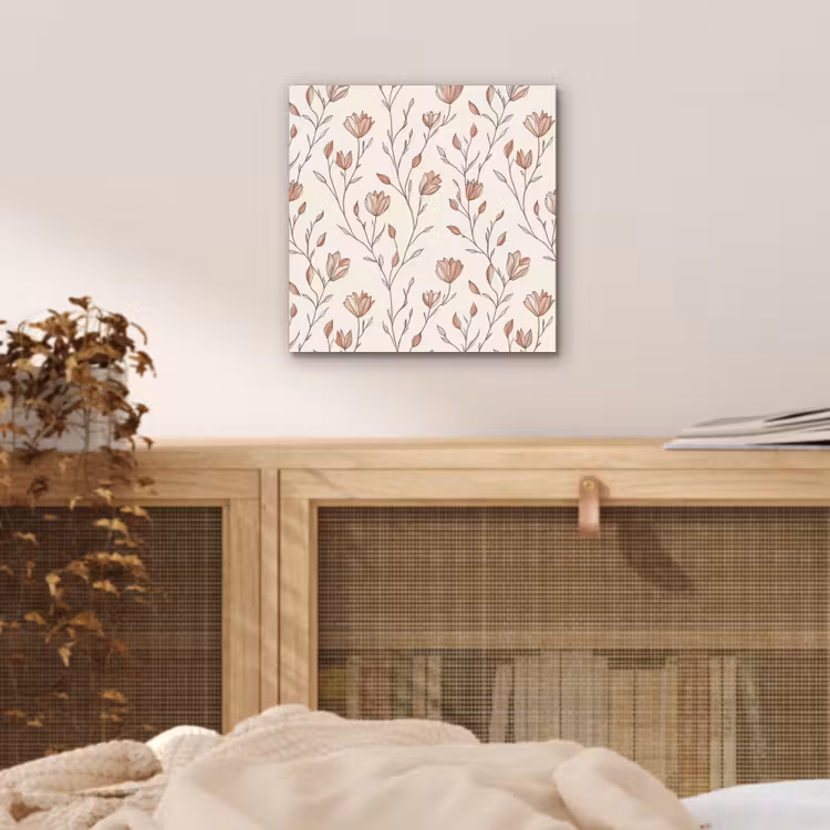 Patroon - Klassiek - Roze aluminium wit klein 46 -sfeer3