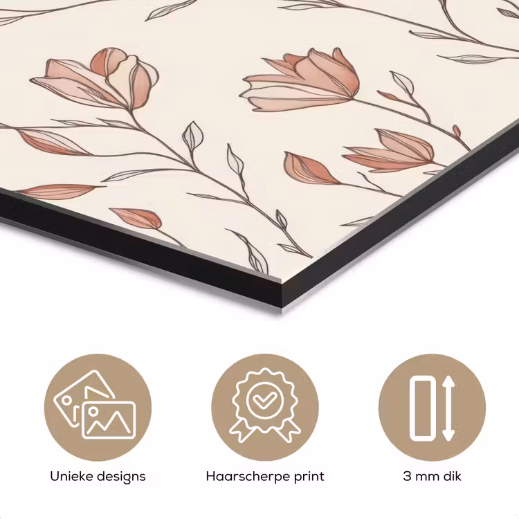 Patroon - Klassiek - Roze aluminium wit klein 46 -closeup_NL