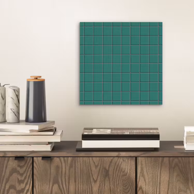 Patroon - Patroon - Smaragd aluminium wit klein 46 -sfeer1