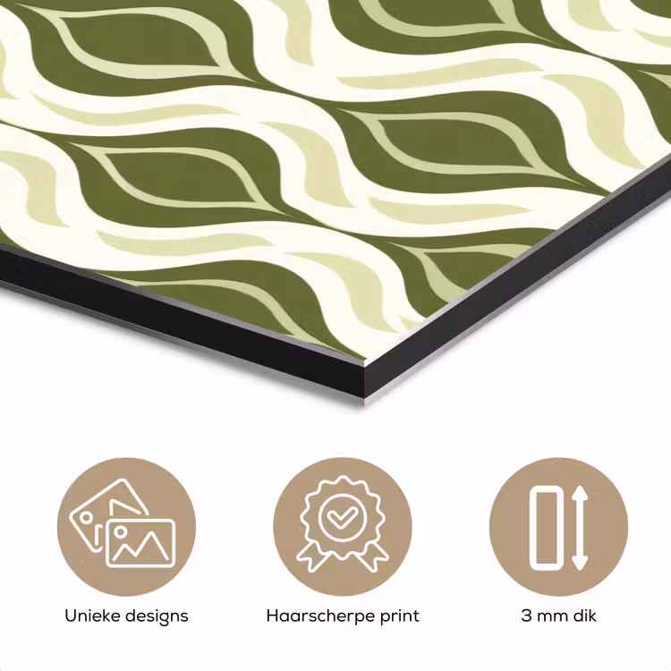 Patroon - Retro - Groen aluminium wit klein 46 -closeup_NL