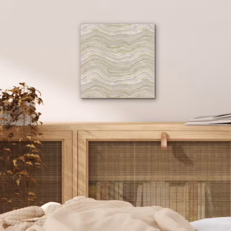 Patroon - Sereen - Groen aluminium wit klein 46 -sfeer3