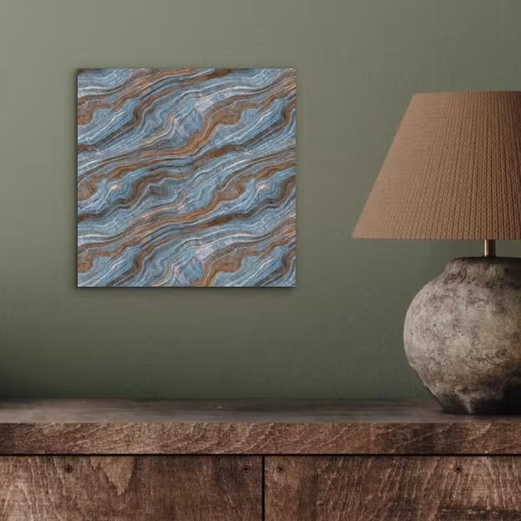 Patroon - Steen - Blauw aluminium wit klein 46 -sfeer2