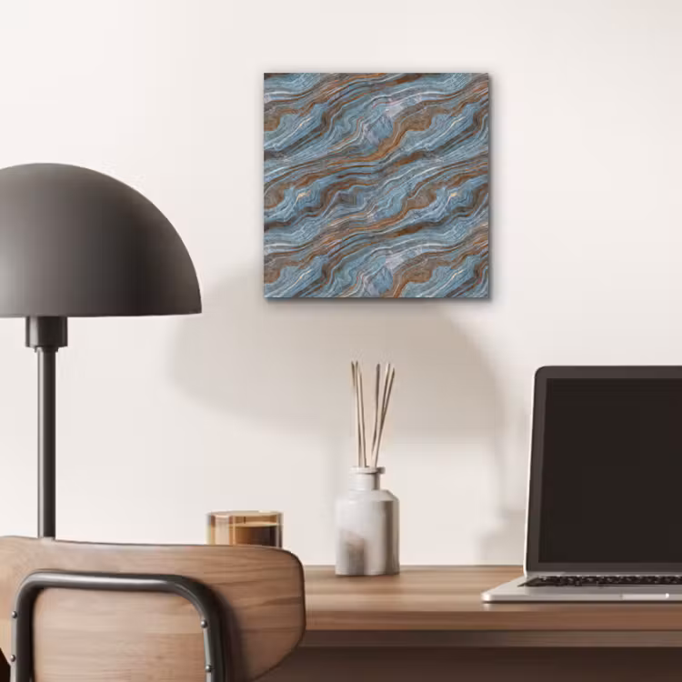 Patroon - Steen - Blauw aluminium wit klein 46 -sfeer5