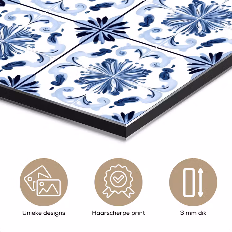 Patroon - Tegel - Blauw aluminium wit klein 46 -closeup_NL