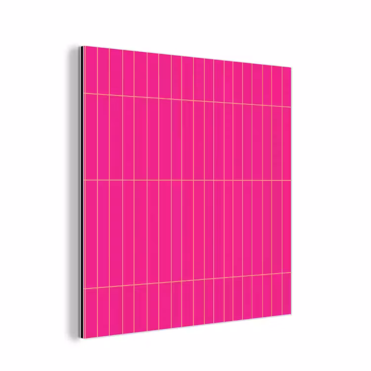 Patroon - Tegel - Magenta - Roze aluminium wit klein 46 -3d