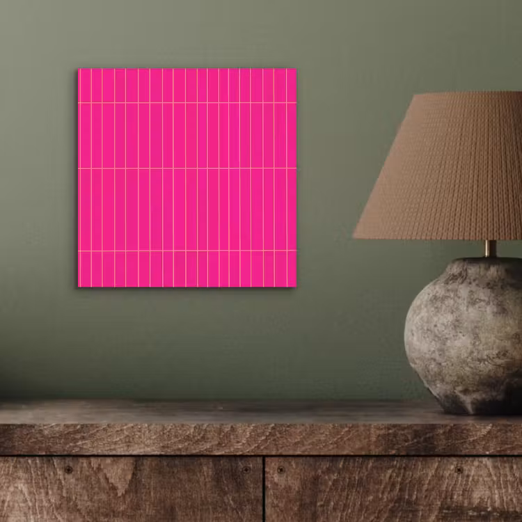Patroon - Tegel - Magenta - Roze aluminium wit klein 46 -sfeer2