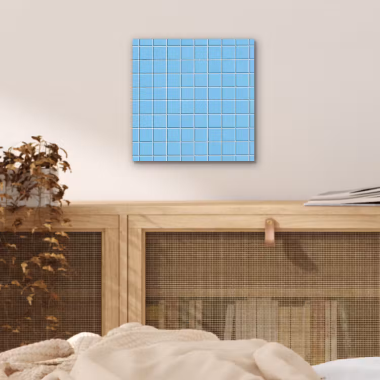 Patroon - Tegel - Pastel - Blauw aluminium wit klein 46 -sfeer3