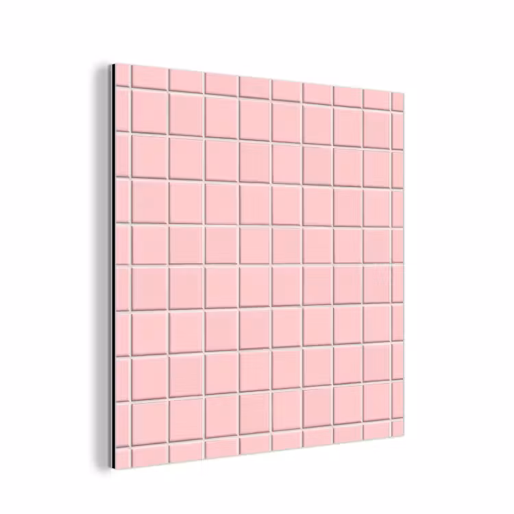 Patroon - Tegel - Pastelroze aluminium wit klein 46 -3d