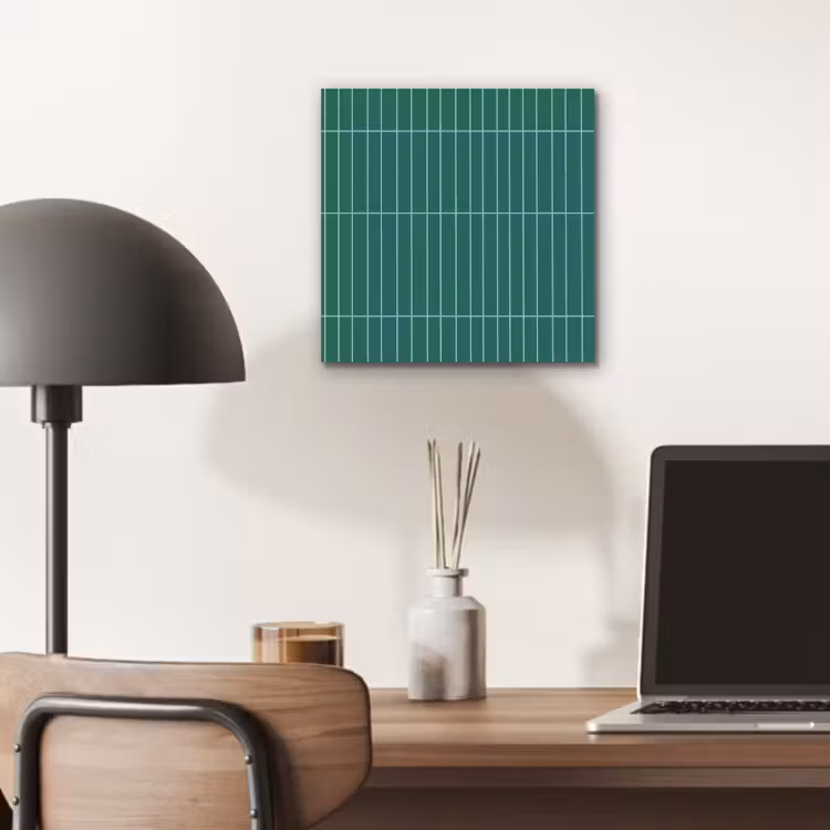Patroon - Tegel - Saliegroen aluminium wit klein 46 -sfeer5