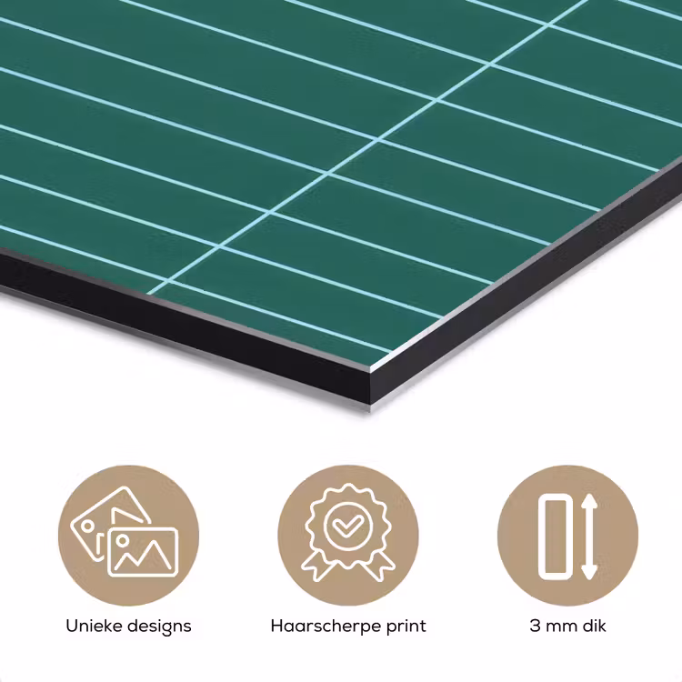 Patroon - Tegel - Saliegroen aluminium wit klein 46 -closeup_NL