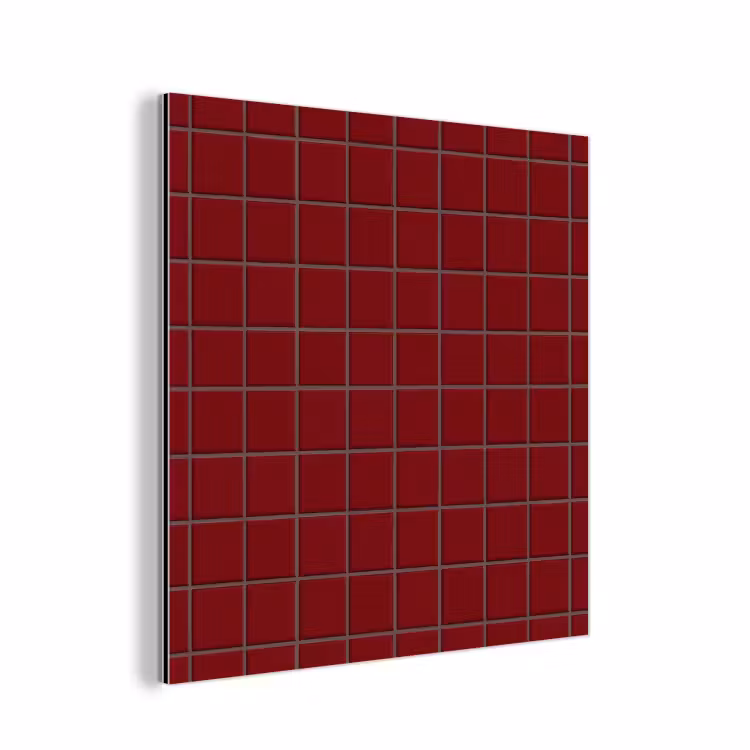 Patroon - Tegels - Burgundy aluminium wit klein 46 -3d