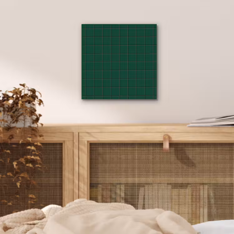 Patroon - Tegels - Dennen - Groen aluminium wit klein 46 -sfeer3