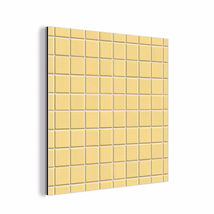 Patroon - Tegels - Geel aluminium wit klein 46 -3d
