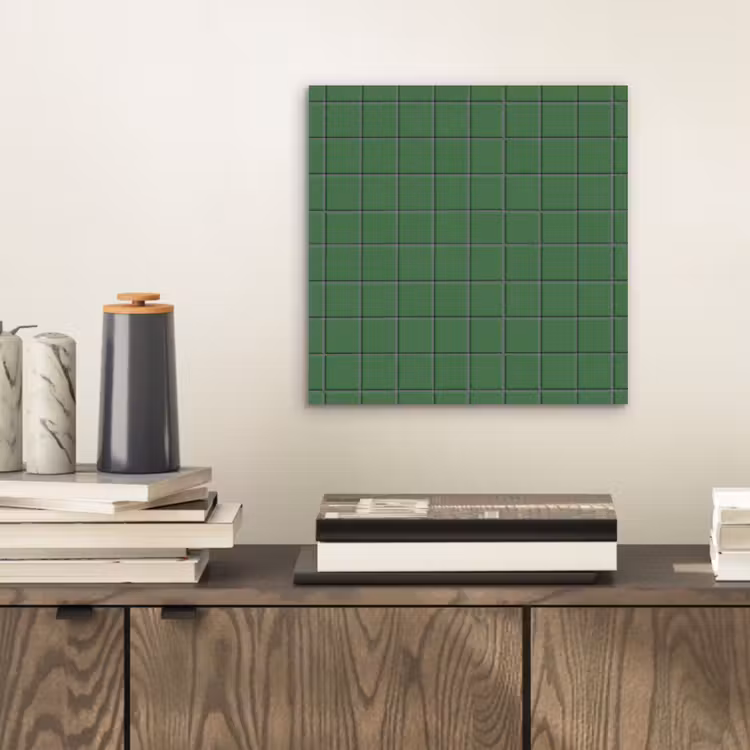 Patroon - Tegels - Groen aluminium wit klein 46 -sfeer1