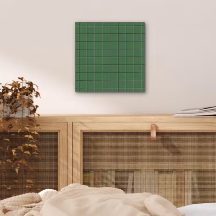 Patroon - Tegels - Groen aluminium wit klein 46 -sfeer3