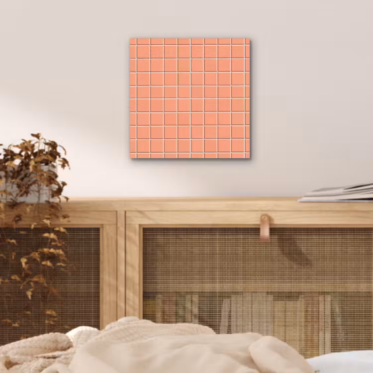 Patroon - Tegels - Perzik aluminium wit klein 46 -sfeer3