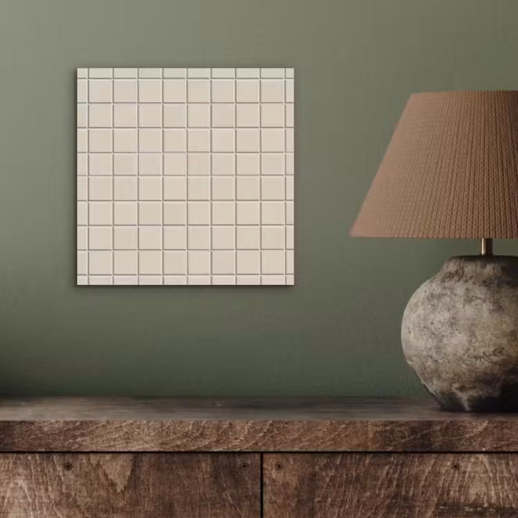 Patroon - Tegels - Taupe aluminium wit klein 46 -sfeer2