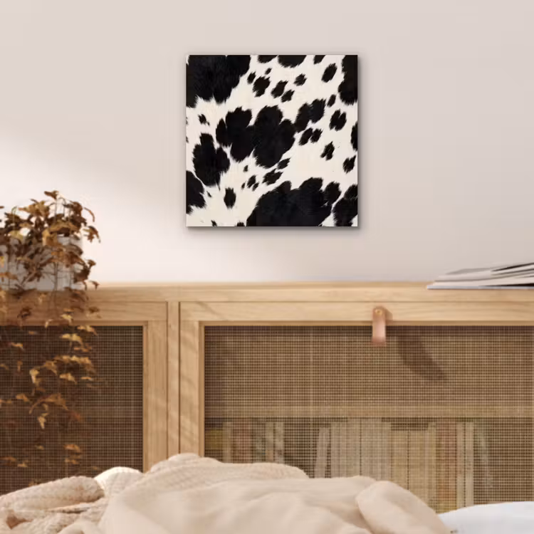 Patroon - Vacht - Zwart - Wit aluminium wit klein -sfeer3
